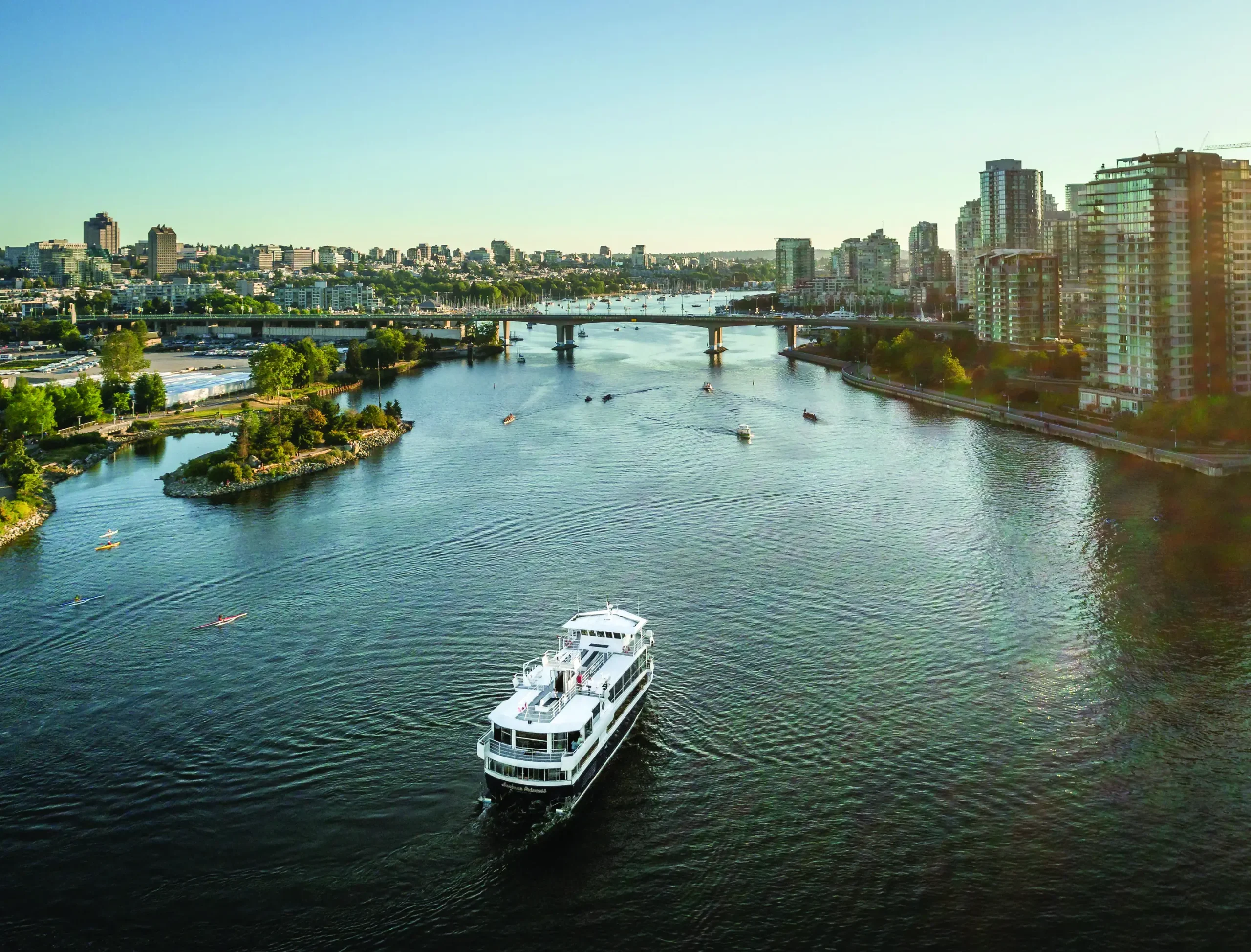 Harbour Cruises vessel sailing on Vancouver harbour for Victoria Day weekend