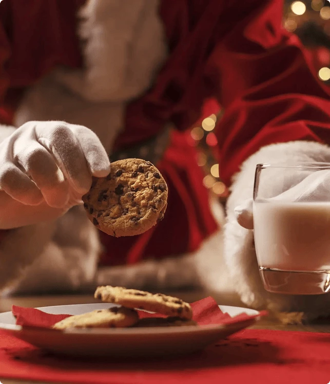 Family enjoying Breakfast with Santa aboard a Harbour Cruises vessel